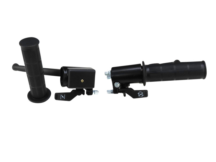 Handle set left / right modern (with choke / decompression)