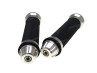 Handle grips black / alu with handle bar weights 24mm / 22mm Handle grips black / alu with handle bar weights 24mm / 22mm