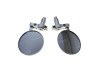 Mirror set bar-end version round aluminium / silver Mirror set bar-end version round aluminium / silver