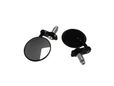 Mirror set bar-end version round black