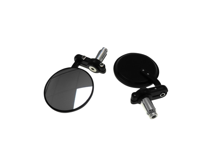 Mirror set bar-end version round black product