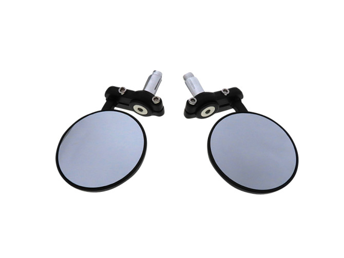 Mirror set bar-end version round black product