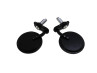 Mirror set bar-end version round black thumb extra