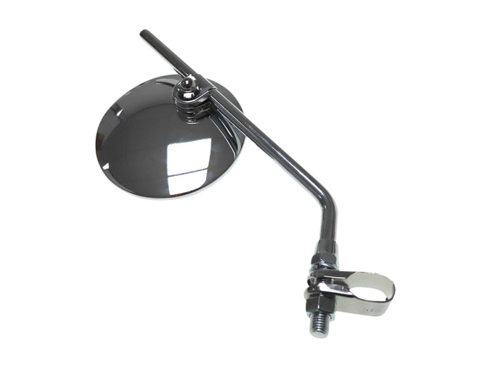 Mirror round clamp connection / M10 chrome 