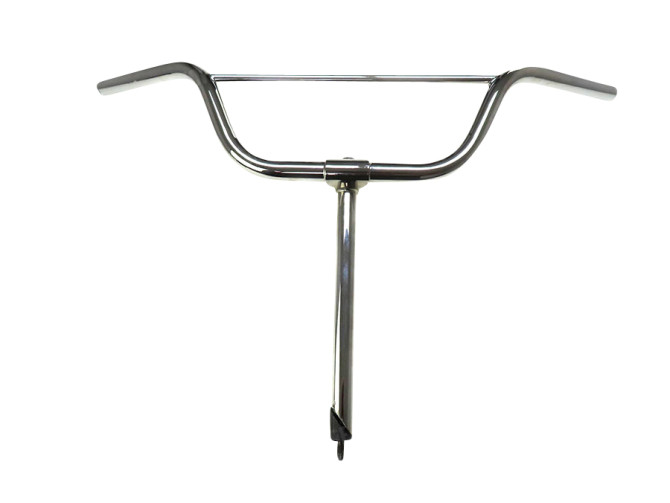 Handlebar Puch MV / VS / MS with stem and one bar 29cm chrome  main