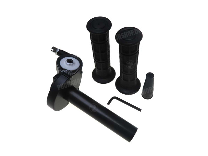 Handle set right quick action throttle aluminium black main