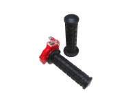 Handle set right quick throttle right-angled black / red