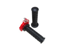 Handle set right quick throttle Lusito M84 black / red with transparent