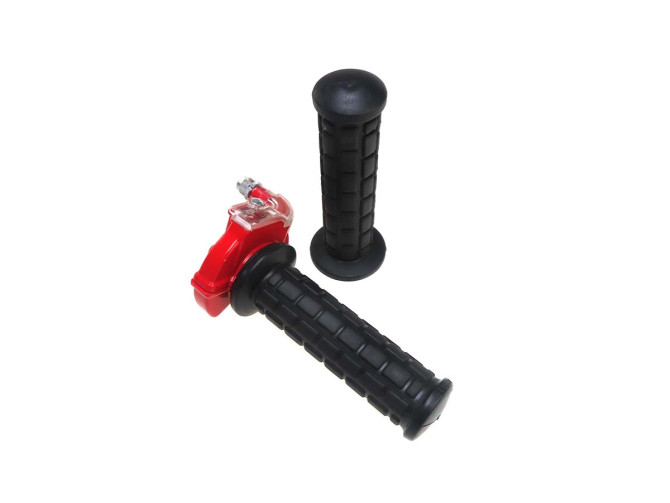 Handle set right quick throttle Lusito M84 black / red with transparent product