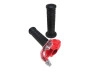 Right quick throttle Lusito M84 black / red with transparent thumb extra