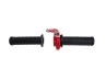 Right quick throttle Lusito M84 black / red with transparent thumb extra