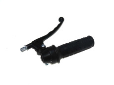 Handle set right throttle lever model Lusito black (brake light)