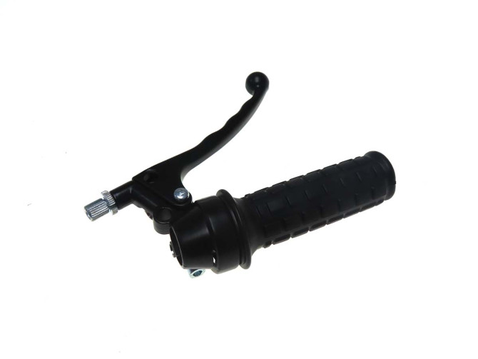 Handle set right throttle lever Lusito model replica black (brake light) product
