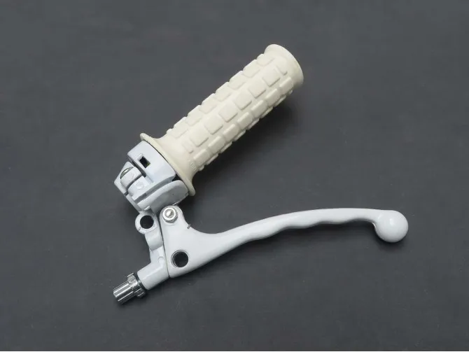 Handle set right throttle lever Lusito model replica white (brake light) product