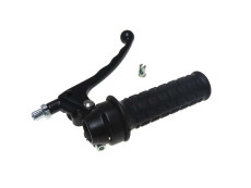 Handle set right throttle lever Lusito black A-quality (brake light)