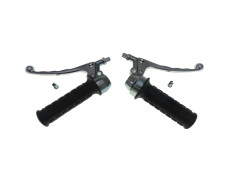Handle set left / right Lusito Original galvanzed A-quality (brake light)