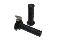 Handle set right quick throttle right-angled black/transparent