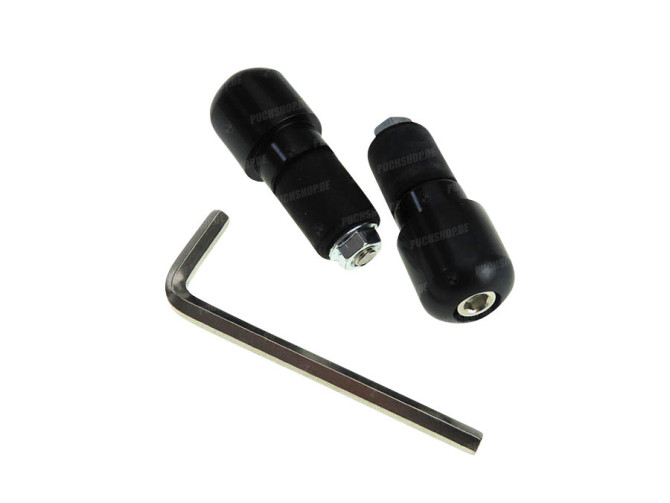 Handlebar weights vibration damper kit round black small main