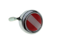 Bell chrome with country flag Austria (dome sticker)