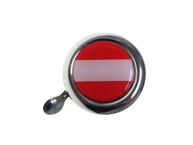 Bell with flag Austria dome 3D sticker Widek chrome product