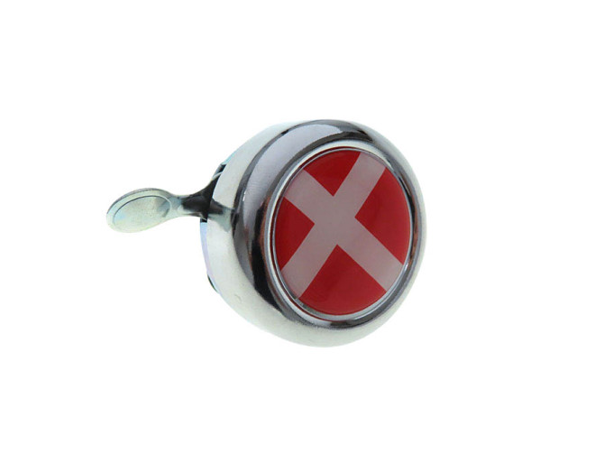 Bell chrome with country flag Denmark (dome sticker) product