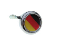 Bell chrome with country flag Germany (dome sticker)