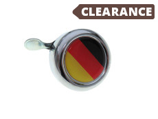 Bell chrome with country flag Germany (dome sticker)