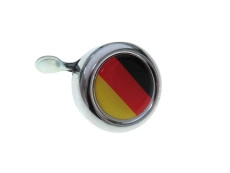 Bell chrome with country flag Germany (dome sticker)