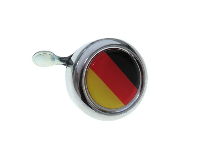 Glocke Chrom mit Landesflagge Deutschland (Dome Aufkleber) product