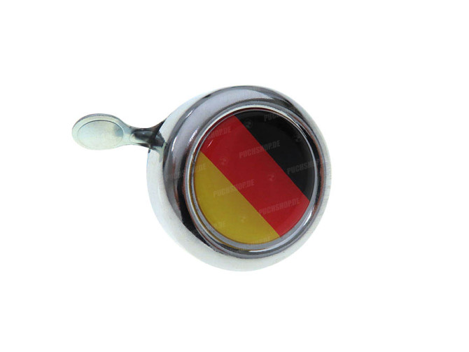 Bell chrome with country flag Germany (dome sticker) 1