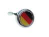 Glocke Chrom mit Landesflagge Deutschland (Dome Aufkleber) thumb extra