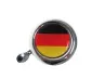 Glocke Chrom mit Landesflagge Deutschland (Dome Aufkleber) thumb extra