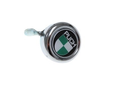 Bell with Puch logo in color dome 3D sticker Widek chrome