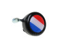 Bel zwart met landsvlag Nederland (dome sticker) thumb extra
