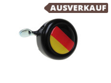 Glocke Schwarz mit Landesflagge Deutschland (Dome Aufkleber)