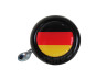 Bel zwart met landsvlag Duitsland (dome sticker) thumb extra