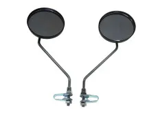 Mirror set clamp / screw M8 chrome / black