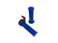 Handle set right quick throttle right-angled blue Domino
