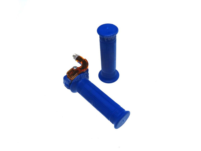 Handle set right quick action throttle Lusito M88 blue with orange main