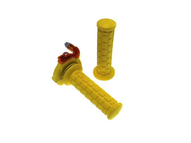 Handle set right quick action throttle Lusito M84 yellow with orange product