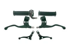 Handle set right quick action throttle Lusito M88 with brake levers green set