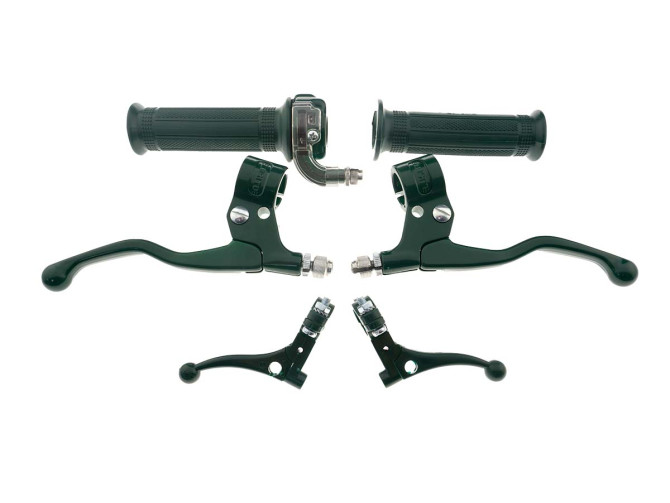 Handle set right quick action throttle Lusito M88 with brake levers green set product