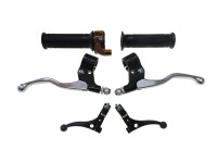 Handle set right quick action throttle Lusito M88 with brake levers black / orange set