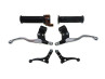 Handle set right quick action throttle Lusito M88 with brake levers black / orange set thumb extra