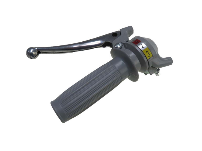 Satz Links Schaltgriff 3-Gang Magura Grau Aluminium hebel