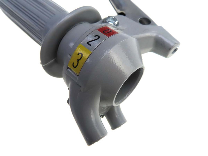 Satz Links Schaltgriff 3-Gang Magura Grau Aluminium hebel