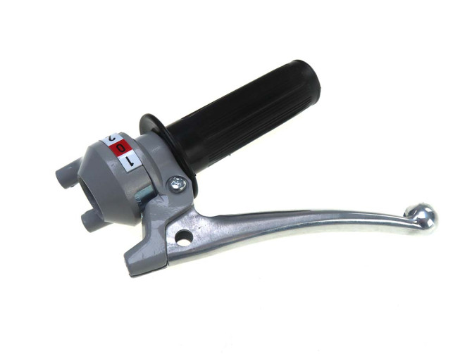 Handle set left shift lever 2-Speed Magura grey / black (steel lever) product