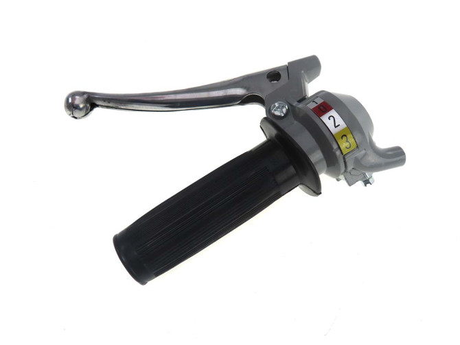 Handle set left shift lever 3-Speed Magura grey / black (steel lever) product