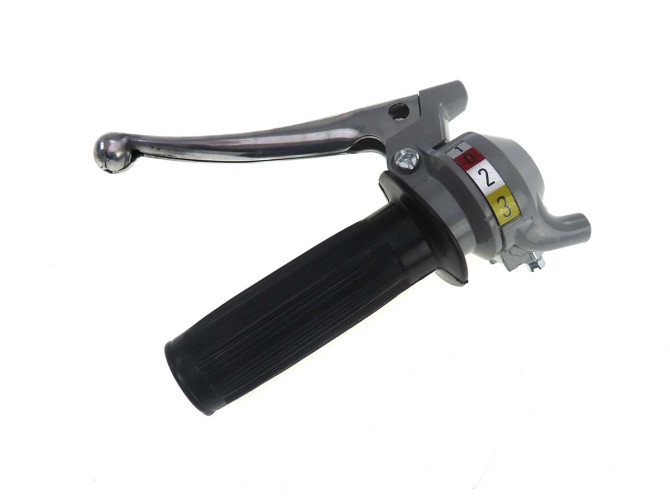 Links schakelgreep 3-speed Magura grijs zwart stalen hendel product