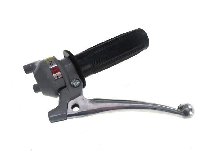Handle set left shift lever 3-Speed Magura grey / black (steel lever) product